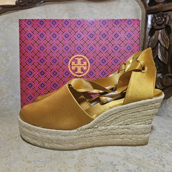 Tory Burch Elisa Satin Espadrilles - Picture 2 of 7